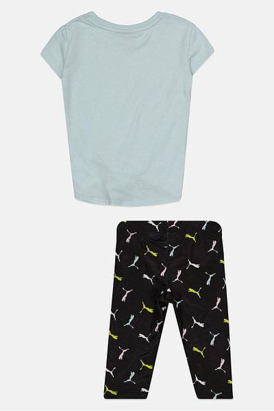 Puma Kids Girl 2 Pieces Sportwear Fit Top And Bottom Set, Multicolor