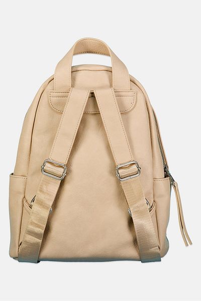 French Connection Women Snowman Sherpa Backpack 31 H x 25 L x 13 W cm, Beige