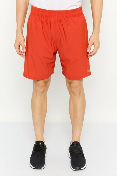 BOLA Best Of Luck Always Men Sportswear Fit Brand Logo Training Shorts, Rust