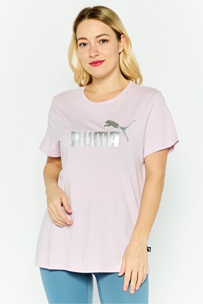 Puma Women Sportswear Fit Short Sleeve Training T-Shirts, Light Purple