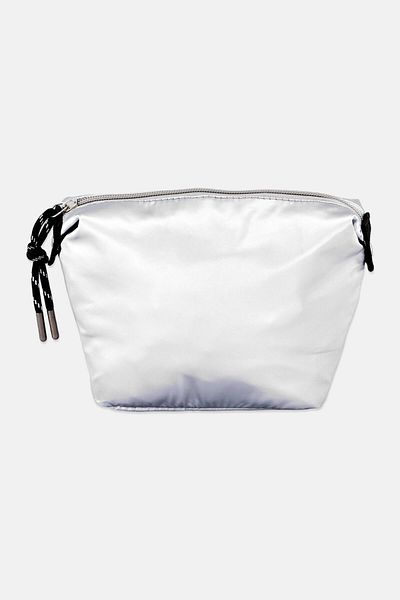 Muy Mucho Women Plain Toiletry Bag 21 X 13,5 X 6,5 Cm, Silver