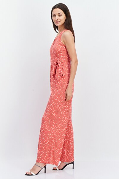 41 Hawthorn Women Polka Dots Sleeveless Jumpsuit, Pink