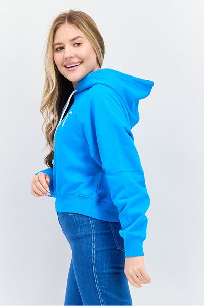 Esprit Women Graphic Print Long Sleeves Hoodies, Blue