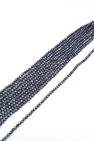 Hayalperest boncuk Тъмносин кристален мънисто с покритие 6 мм