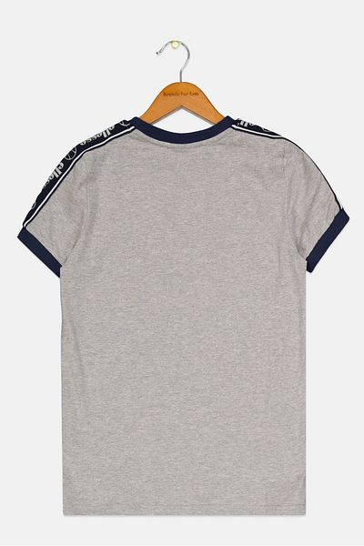 Ellesse Kids Boy Sportswear Fit Round Neck Short Sleeve T Shirt, Grey