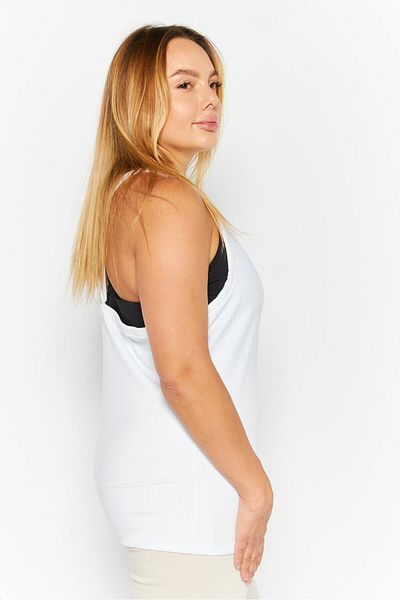 Puma Women Slim Fit Sleeveless Training Tank Top, White