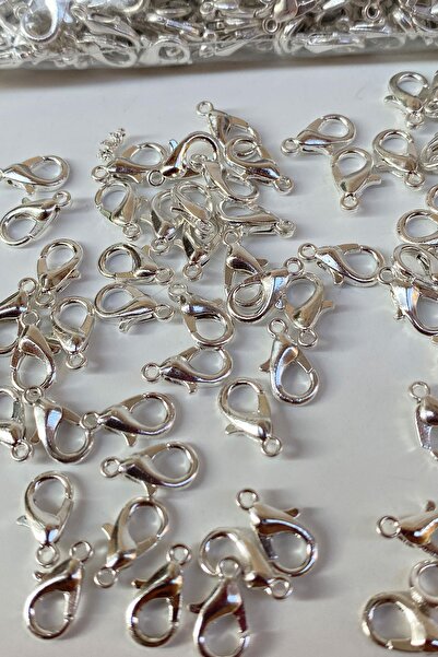 Genel Markalar Gümüş Renk Kolye Ve Bileklik Papagan Klipsi 100 Adet