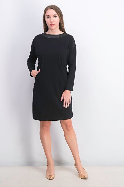 Tchibo Women Plain Mini Dress, Black