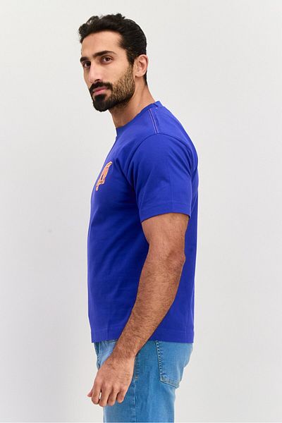 Esprit Men Crew Neck Short Sleeve Brand Logo T Shirt, Royal Blue