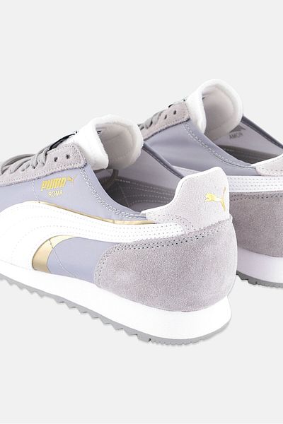 Puma Kids Boy Roma Og Nylon Double Fs Lace Up Outdoor Shoes, White