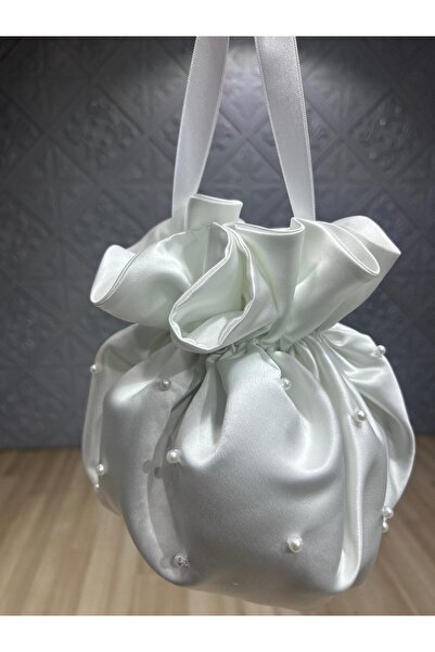 ATÖLYE İNCİ İnci İşlemeli Gelin Takı Kesesi