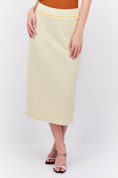 Esprit Women Knitted Pull On Midi Skirt, Beige