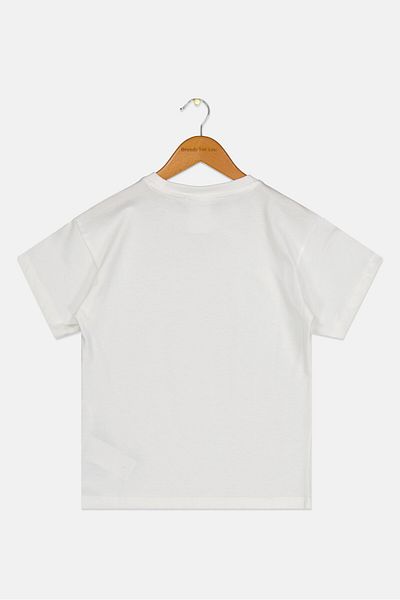 Puma Kids Boy Sportwear Graphic T Shirt, White Combo