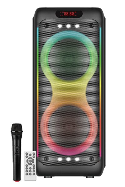 SIGHTZER KABLOSUZ MİKROFONLU BLUETOOTH HOPARLÖR ŞARJLI TAŞINABİLİR BÜYÜK BOY PARTY SPEAKER GİTAR BAĞLAMA