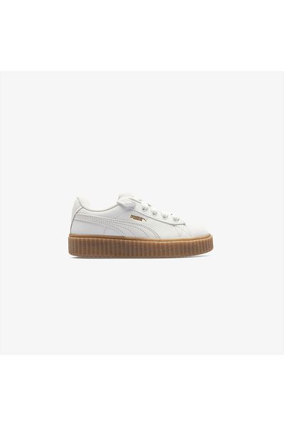 Puma Creeper Phatty Nubuck Kids White Sneakers