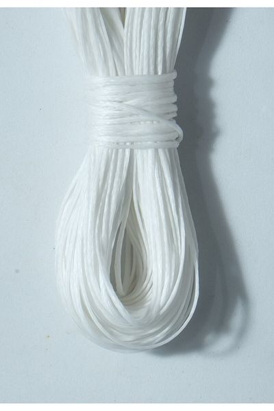 Eskişehir hobi sanat Snow White 1.0 Mm Waxed Rope 25 Meters Necklace Rope Jewelry Design Rope Bracelet Rope