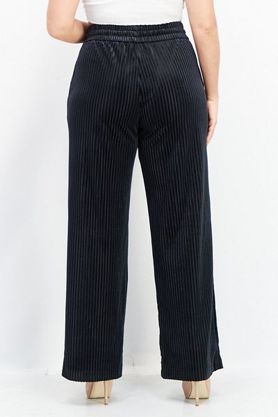 Esprit Women Textured Corduroy Pants, Navvy