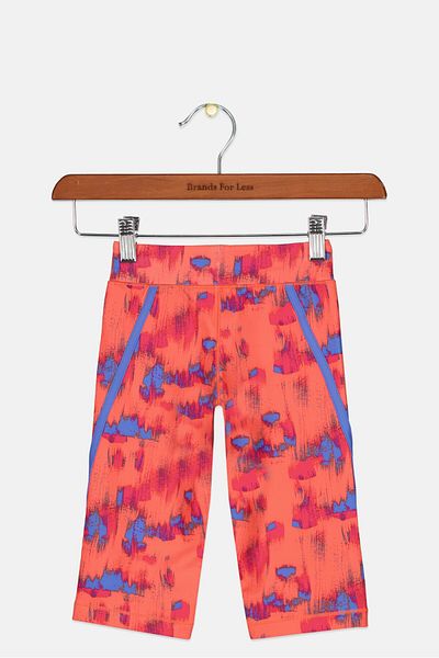 Asics Kids Girl Training Leggings, Coral Combo