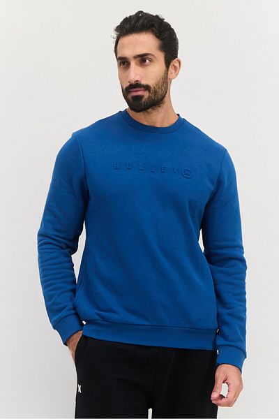 Hurley Men Sportswear Fit Outdoor Sweatshirts, Teal Blue