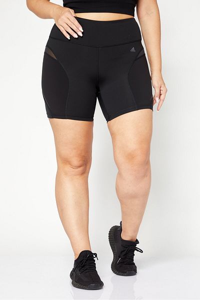 adidas Women Plus Size Training Shorts, Black