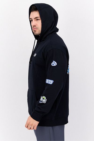 SKECHERS Men Sportswear Fit Training Sweatshirts, Black
