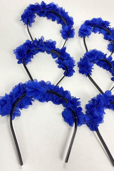 Hayalperest boncuk Laser Cut Flower Patterned 6 Pieces Bridesmaid and Children's Crown - Gift