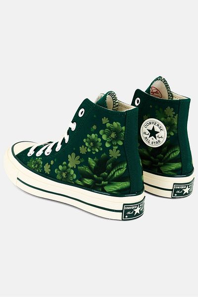 converse Women Chuck 70 Hi Lace Up Sports Shoes, Green