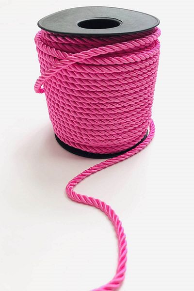 Hayalperest boncuk Σκούρο ροζ κορδόνι σχοινί 4 mm 1 Mt