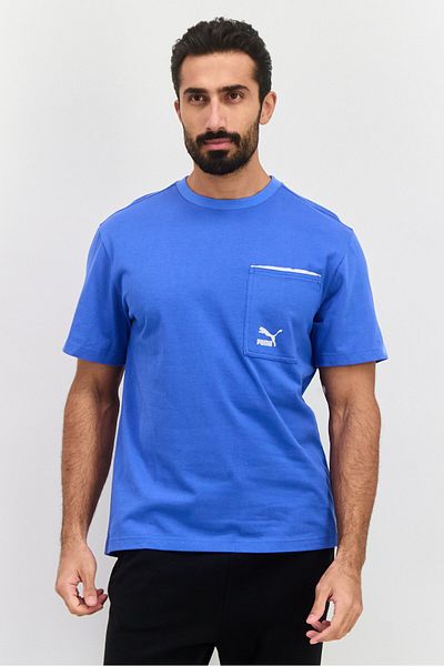 Puma Men Sportswear Fit Short Sleeves Training T-Shirt, Blue