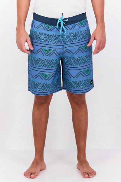Hurley Men Allover Print 20 Inseam Board Shorts, Blue