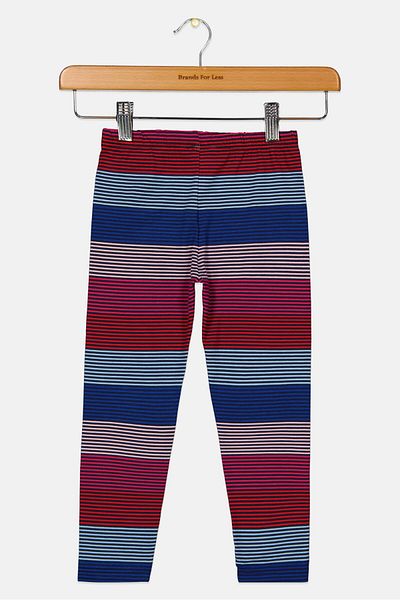 Nautica Toddlers Girl Stripe Pull-on Leggings, Navy