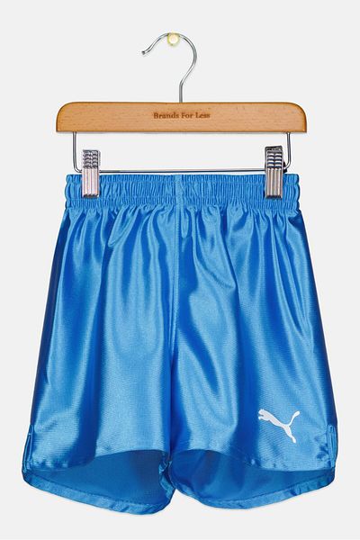 Puma Kids Boy Brand Logo Training Shorts, Blue