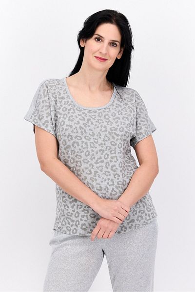 Vince Camuto Women 2pc Allover Print Pyjamas Set, Grey