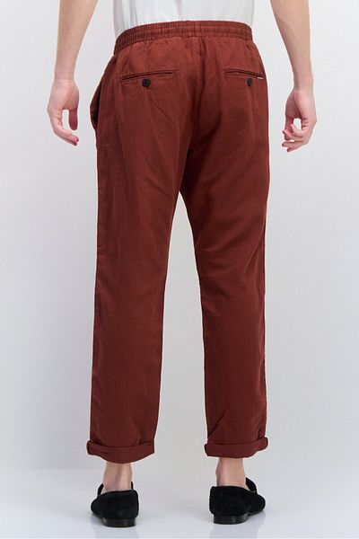 Antony Morato Men Regular Fit Solid Straight Leg Pants, Dark Brown
