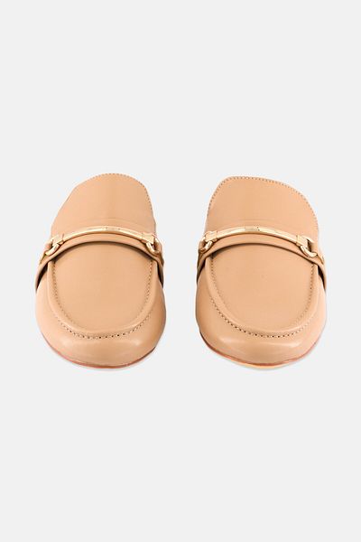 XOXO Women Slip On Mules, Beige