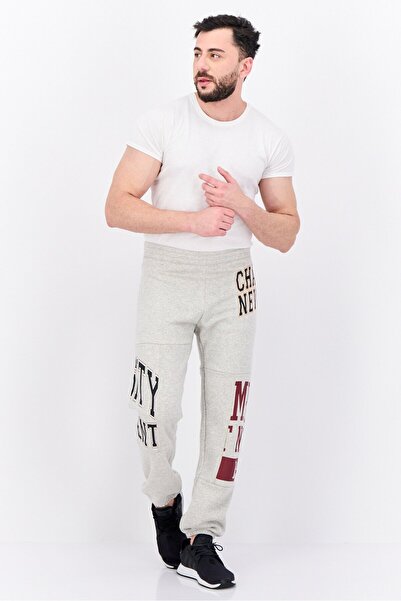 Champion Men Sportswear Fit Outdoors Sweatpants, Light Grey Combo
