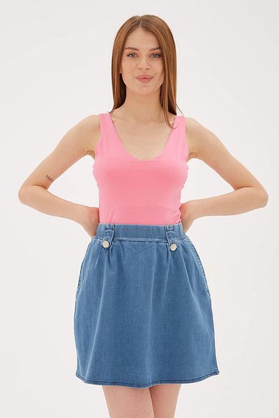 Fashion Friends V-Neck Back Cross Strap Tank Top Pink / Pink