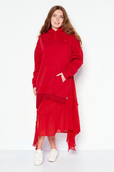 Diesel Women Embroidered Logo Sweater Dress, Red