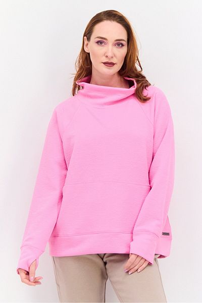 Nine West Women Sportswear Fit Long Sleeve Walking Sweatshirts, Pink