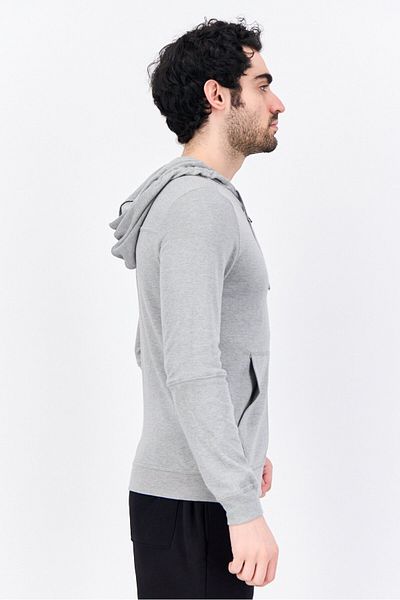 SKECHERS Men Sportswear Fit Long Sleeves Outdoor Hoodie, Grey