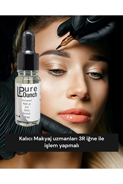Purlounch Organik Kalıcı Makyaj Kaş Silme Ve Dövme Silme Solüsyonu 10 ml