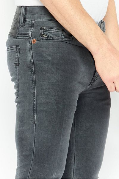 Diesel Men Regular Fit Wash Stretchable Jeans, Grey