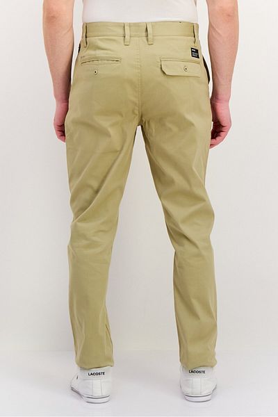 Hurley Men Slim Fit Brand Logo Chino Pants, Khaki