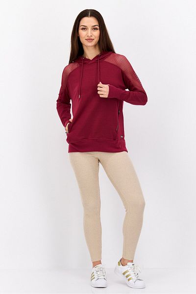 Nine West Women Sportswear Fit Training Hoodie, Maroon