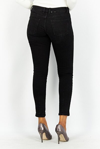 Esprit Women Regular Fit Washed Stretchable Denim Jeans, Black