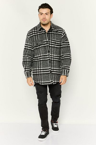 Gant Men Plaid Jacket Shirt, Black