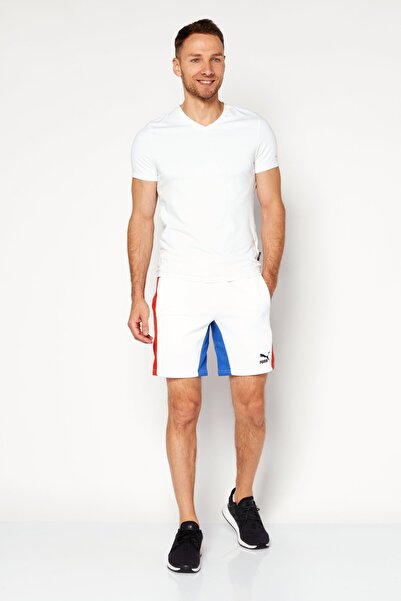 Puma Men Sportswear Fit Drawstring Training Shorts, White
