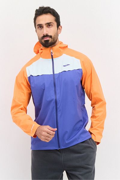 Brooks Men Sportswear Fit Long Sleeve Outdoor Jacket, Orange