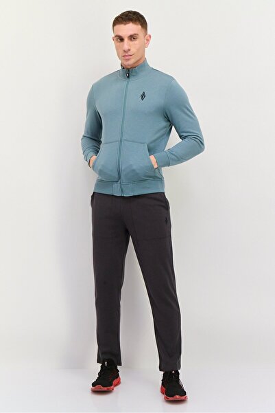 SKECHERS Men Sportswear Fit Long Sleeves Outdoor Sweatshirt, Sage Green