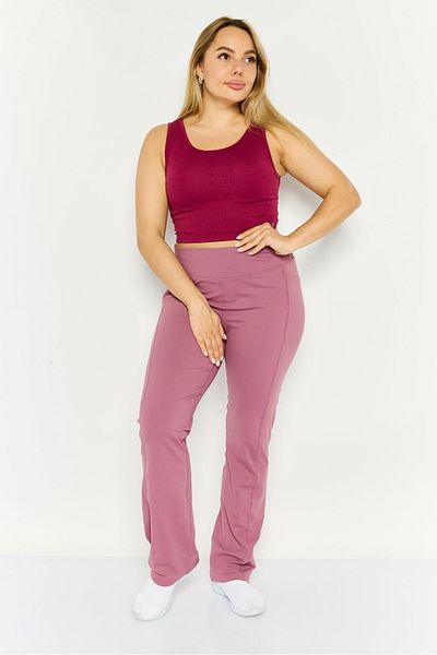 SKECHERS Women Sportswear Fit Solid Training Pants, Light Purple